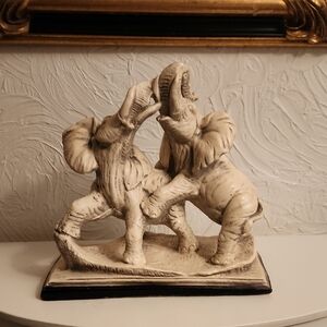 Continental Studios 1981 Baby Elephant Playing Statue